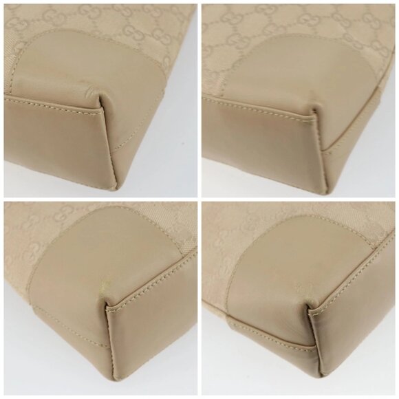 GUCCI GG Canvas Shoulder Bag Beige Gold 33900 Auth gh831 - Picture 14 of 16